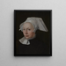 Portrait einer Frau - Jan van Scorel — gerahmtes Bild an der Wand