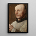 Portrait eines Mannes, möglicherweise ein Pilger - Jan van Scorel — gerahmtes Bild an der Wand