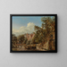 Le Herengracht à Amsterdam vu depuis le Leliegracht - Jan van der Heyden — gerahmtes Bild an der Wand