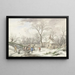 Winter versammelt sich für Mardi Gras - Jan van der Meer le Jeune — gerahmtes Bild an der Wand