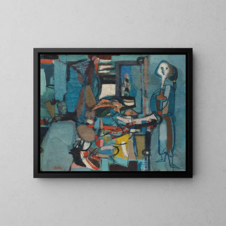 La Poissonnière - Jankel Adler — gerahmtes Bild an der Wand