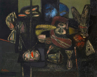 Jankel Adler - Old man looking into a room.webp