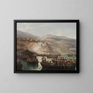 January Suchodolski - Episode in the Caucasian wars  Crossing the river in Arcx.webp