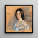 Jaqueline mit Fichu - Alice Pike Barney — gerahmtes Bild an der Wand