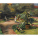 Reproduktion des Gemäldes Garten mit Palme und zwei weiblichen Figuren - Max Liebermann