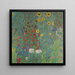 Garten der Bauern mit Sonnenblumen - Gustav Klimt — gerahmtes Bild an der Wand