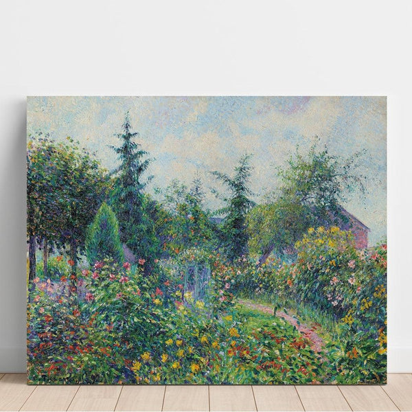 Reproduktion des Gemäldes Garten und Hühnerstall bei Octave Mirbeau, Les Damps - Camille Pissarro