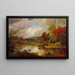 Nachmittags im Herbst - Jasper Francis Cropsey — gerahmtes Bild an der Wand