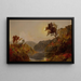 Landschaft des Hudson-Flusses - Jasper Francis Cropsey — gerahmtes Bild an der Wand