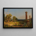 Italienisches Landschaftsgemälde - Jasper Francis Cropsey — gerahmtes Bild an der Wand