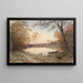 Landschaft Hastings-on-Hudson - Jasper Francis Cropsey — gerahmtes Bild an der Wand