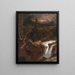 La Clove, Szenerie eines Sturms in den Bergen der Catskills - Jasper Francis Cropsey — gerahmtes Bild an der Wand