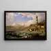 La Côte de Gênes - Jasper Francis Cropsey — gerahmtes Bild an der Wand