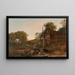 Der Wasser-Mühle - Jasper Francis Cropsey — gerahmtes Bild an der Wand