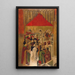 Erscheinung des heiligen Michael am Schloss Saint-Ange - Jaume Huguet — gerahmtes Bild an der Wand