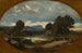 Landschaft mit Reiter auf weißem Pferd - Jean-Achille Benouville — Ansicht des Kunstwerks