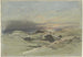 Sonnenuntergang von einer felsigen Küste - Jean-Achille Benouville — Ansicht des Kunstwerks