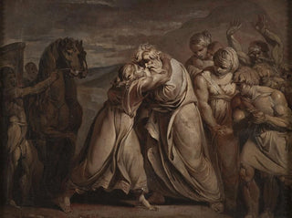 Joseph findet seinen Vater Jakob in der Wüste - Jean-Antoine Julien de Parme — Ansicht des Kunstwerks