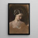 Portrait einer Frau - Jean-Baptiste Antoine Émile Branger — gerahmtes Bild an der Wand