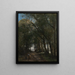 Eine Allee durch die Bäume - Jean-Baptiste-Camille Corot — gerahmtes Bild an der Wand