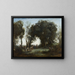 Ein Morgen, der Tanz der Nymphen - Jean-Baptiste-Camille Corot — gerahmtes Bild an der Wand