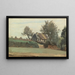 Achicourt in der Nähe von Arras, Hütten in den Bäumen - Jean-Baptiste-Camille Corot — gerahmtes Bild an der Wand