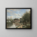 Arleux-du-Nord, der Drocourt-Mühle an der Sens - Jean-Baptiste-Camille Corot — gerahmtes Bild an der Wand
