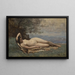 Bacchante am Meer - Jean-Baptiste-Camille Corot — gerahmtes Bild an der Wand