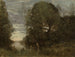 Badende in einer bewaldeten Bucht - Jean-Baptiste-Camille Corot — Ansicht des Kunstwerks