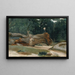 Holzfäller-Gemälde - Jean-Baptiste-Camille Corot — gerahmtes Bild an der Wand
