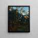 Bosquet d’arbres parmi les rochers, Civita Castellana - Jean - Baptiste Camille Corot — gerahmtes Bild an der Wand