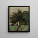 Boulogne-sur-Mer, Hohlweg unter Bäumen von Corot — gerahmter Kunstdruck