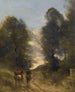 Gallier reiten in einer Landschaft - Jean-Baptiste-Camille Corot — Ansicht des Kunstwerks