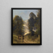 Gallier reiten in einer Landschaft - Jean-Baptiste-Camille Corot — gerahmtes Bild an der Wand
