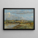 Dunkerque, der Hinterhafen - Jean-Baptiste-Camille Corot — gerahmtes Bild an der Wand