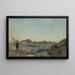 Dunkerque Gemälde Eine Krabbenfischerin - Jean-Baptiste-Camille Corot — gerahmtes Bild an der Wand
