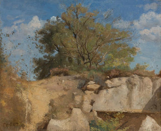 JeanBaptisteCamille Corot - Fontainebleau Sommet De Carrire Boise.webp