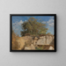 Fontainebleau, Gipfel des bewaldeten Karrierebergs - Jean-Baptiste-Camille Corot — gerahmtes Bild an der Wand