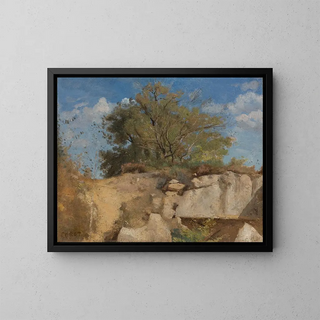 JeanBaptisteCamille Corot - Fontainebleau Sommet De Carrire Boise.webp