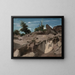 Fort de Fontainebleau au plateau BRL - Jean-Baptiste-Camille Corot — gerahmtes Bild an der Wand