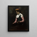 Mädchen mit Mandoline - Jean-Baptiste-Camille Corot — gerahmtes Bild an der Wand