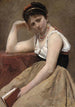 Unterbrochene Lesung - Jean-Baptiste-Camille Corot — Ansicht des Kunstwerks