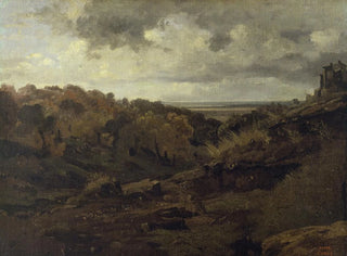 JeanBaptisteCamille Corot - Italian Landscape near Marino in Autumn.webp