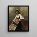 Frau Italienerin La Morieri - Jean-Baptiste-Camille Corot — gerahmtes Bild an der Wand