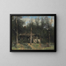 La Chaumière aux sureaux, Normandie - Jean-Baptiste-Camille Corot — gerahmtes Bild an der Wand