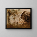 Die Tanz der Nymphen - Jean-Baptiste-Camille Corot — gerahmtes Bild an der Wand