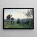 Die morgendliche Begegnung auf den Höhen von Sèvres - Jean-Baptiste-Camille Corot — gerahmtes Bild an der Wand