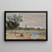 La Rochelle L'Abreuvoir Ansicht nahe den Stadtmauern mit dem Turm der Lanterne - Jean-Baptiste-Camille Corot — gerahmtes Bild an der Wand
