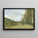 Die Route von Gouvieux bei Chantilly - Jean-Baptiste-Camille Corot — gerahmtes Bild an der Wand