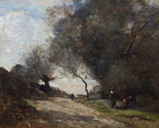 JeanBaptisteCamille Corot - La cueillette au bord du chemin.webp